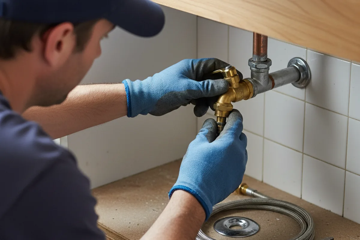 Shutoff valve and fitting work during Repiping in Harvel